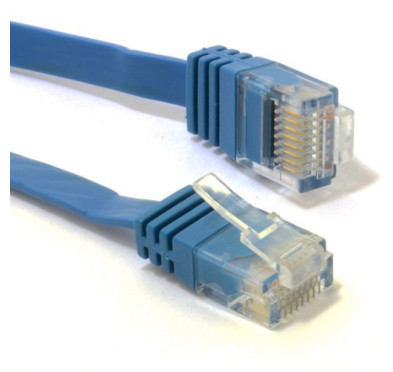 Cables Als cable reseau plat cat6 5m blue