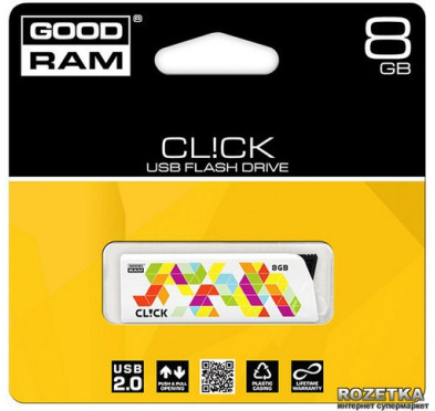 Flash Disque & Carte SD GOODRAM usb2.0 8Go white