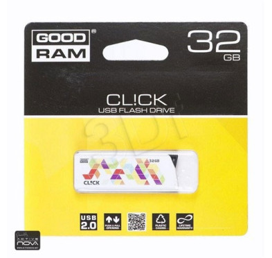 Flash Disque & Carte SD GOODRAM CLiCK WHITE USB 32G