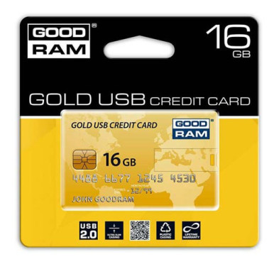 Flash Disque & Carte SD GOODRAM card credit gold 16go