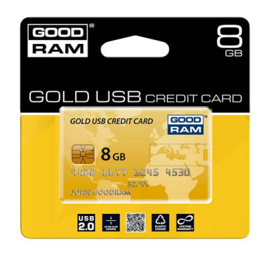 Flash Disque & Carte SD GOODRAM card credit gold 8go