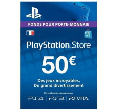 Play Station 4 Sony PS4 Carte PS Store 50