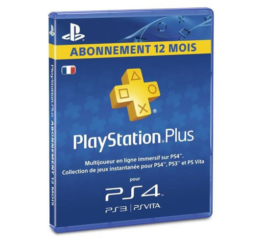 Play Station 4 Sony PS4 Carte PS Plus Abonnement 12 mois