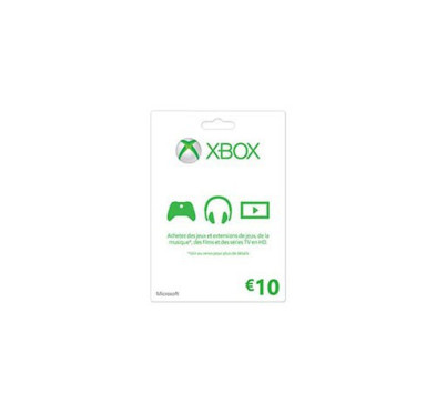 XBOX 1 MICROSOFT XBOX ONE Carte cadeau Xbox Live 10
