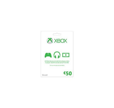 XBOX 1 MICROSOFT XBOX ONE Carte cadeau Xbox Live 50