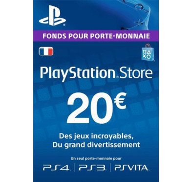 Play Station 3 Sony PS3 Carte PS Store 20