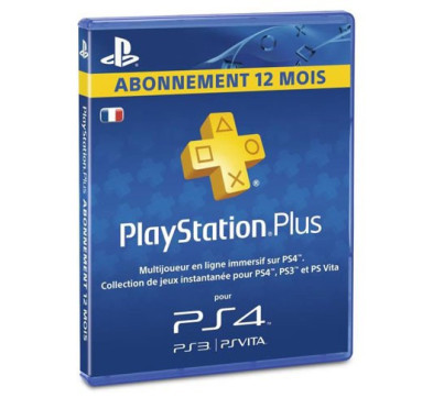 Play Station 3 Sony PS3 Carte PS Plus Abonnement 12 mois