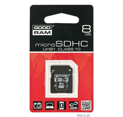 Flash Disque & Carte SD GOODRAM SDU8GHCUHS1AGRR10