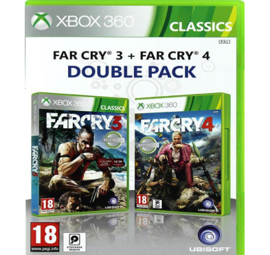 Jeux XBOX 360 MICROSOFT XBOX 360 Far Cry 3 Far Cry 4 Dble Pack Classic