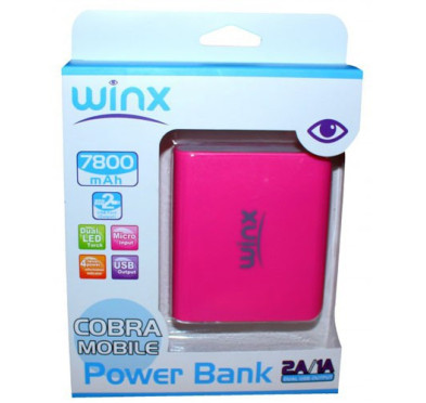 Power Bank WINX LT078 7800MAH PINK