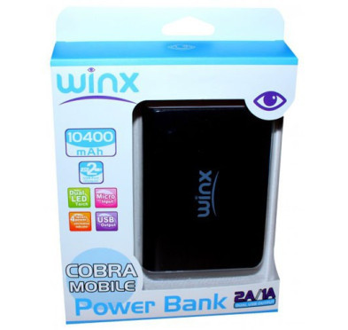 Power Bank WINX LT104 10400MAH BK
