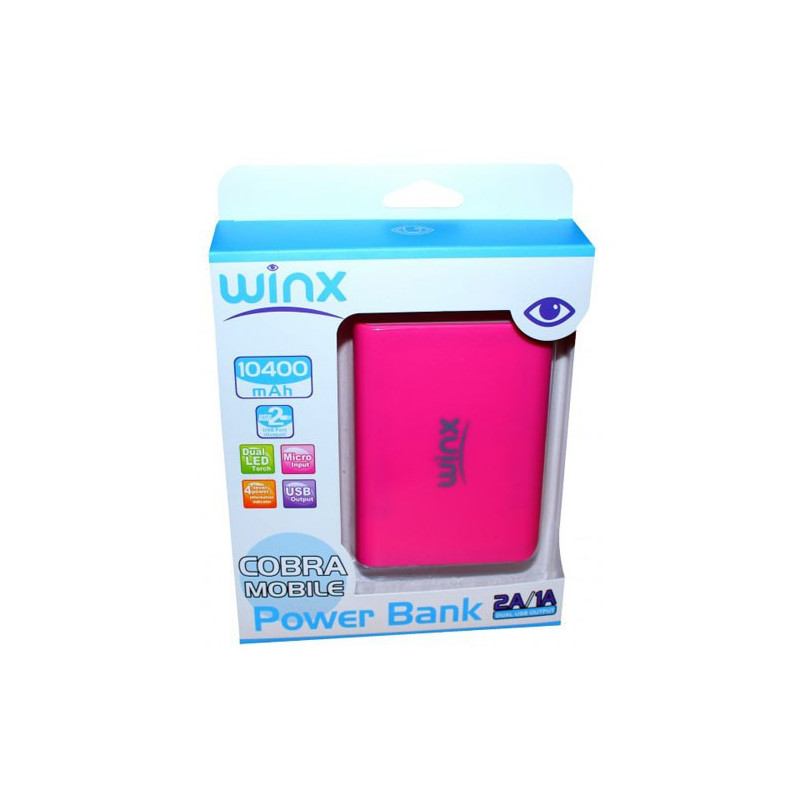 Power Bank WINX LT104 10400MAH PINK