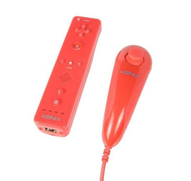 Controller et manette de jeux Konix Duo Pack MANETTE Wii Rouge