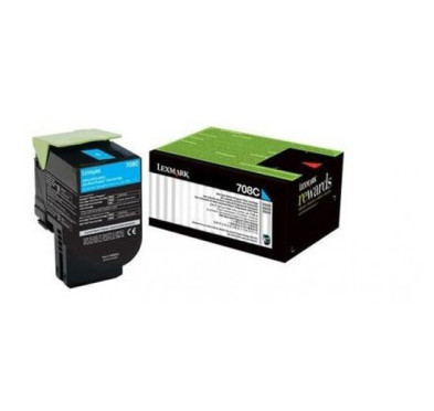 TONER LEXMARK CYAN 708c