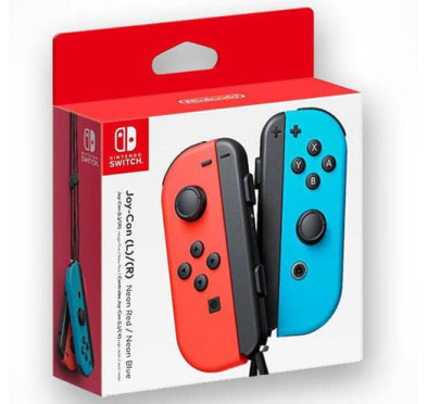 Nintendo Switch Paire de manettes Joy-Con - droite bleu néon/gauche rouge néon