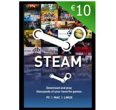 Codes de recharge Steam 10Euros STEAM10
