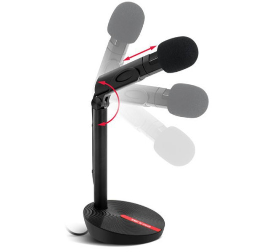 Micro Spirit of gamer NOIR & ROUGE MIC EKO
