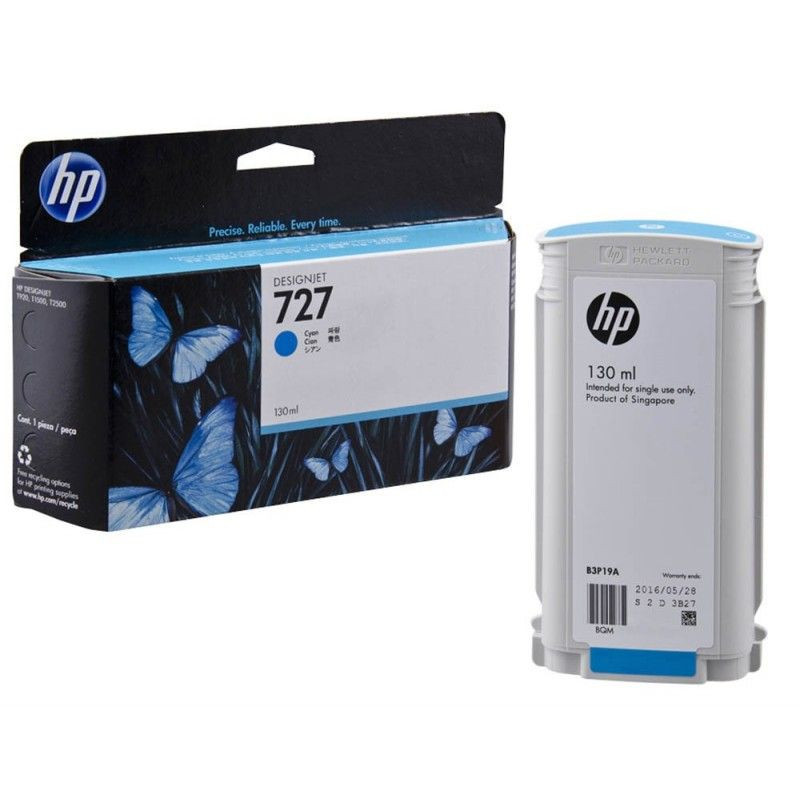 HP 727 130-ml Cyan Ink