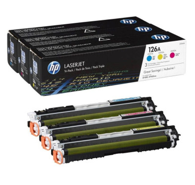 HP pack de 3 toners C/M/Y N° 126A /CP1025