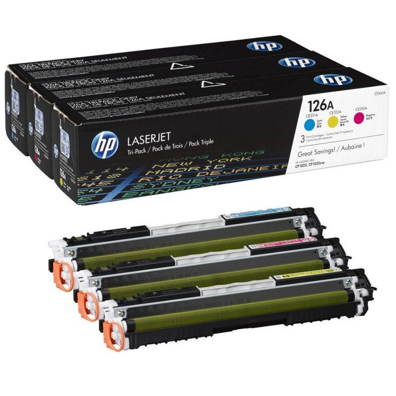 HP pack de 3 toners C/M/Y N° 126A /CP1025
