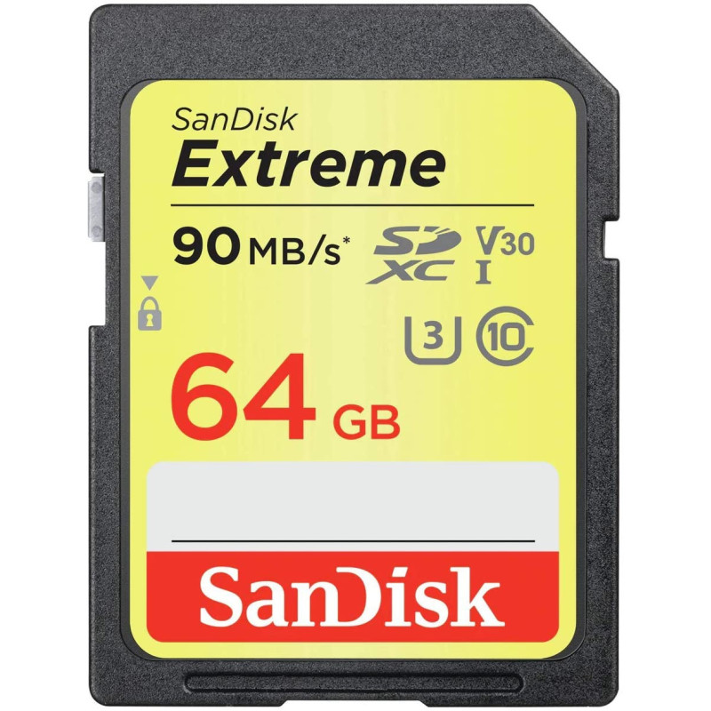 Carte SD SanDisk Extreme 64GO MO6 K