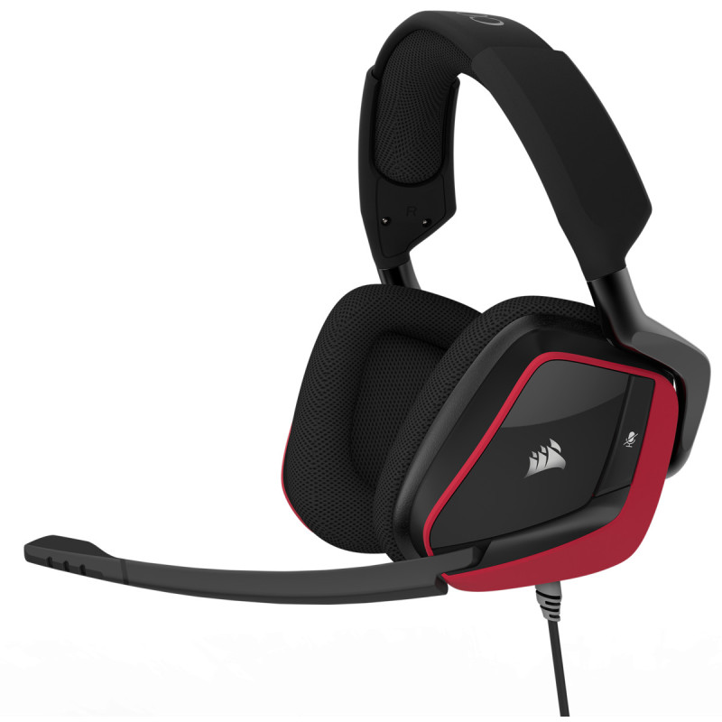 Casque micro Corsair surround Dolby 7.1 VOID PRO USB Rouge