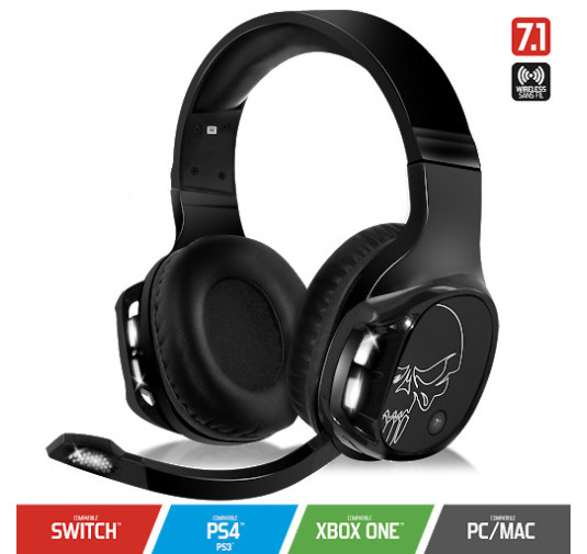 Casque avec Microphone SPIRIT OF GAMER XPERT H1100 sans fil