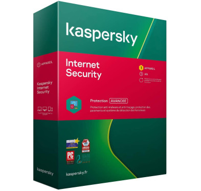Internet Security KASPERSKY 2020 1Poste , abonnement 1 an