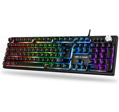 CLAVIER GAMER SOG SEMI MÉCANIQUE SLIM RGB METAL PRO-K7