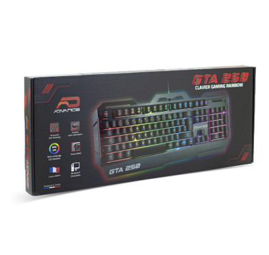 CLAVIER GAMER ADVANCE RGB SEMI MÉCANIQUE GTA250