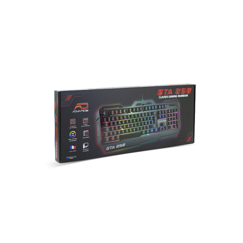 CLAVIER GAMER ADVANCE RGB SEMI MÉCANIQUE GTA250