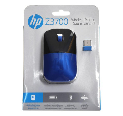 Souris Sans Fil HP Z37000 Bleu - 1200 dpi