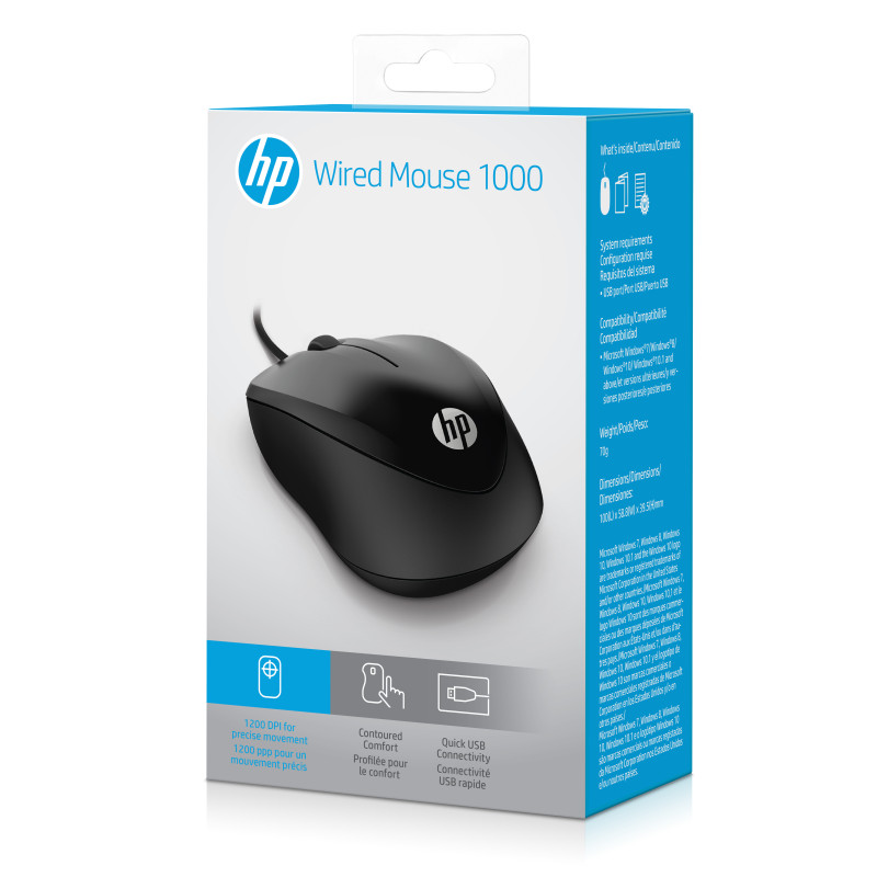 Souris HP Optique 1000 -1200 dpi