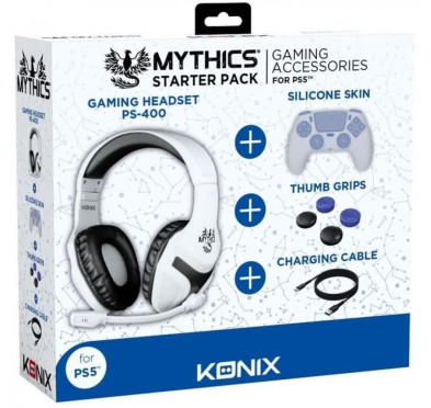 STARTER PACK PS5 KONIX MYTHICS CASQUE+PROTEGE MAN