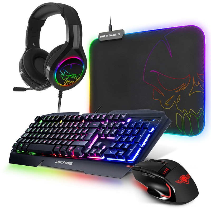 Pack clavier,souris et tapis de souris Gamer Clavier RGB touches