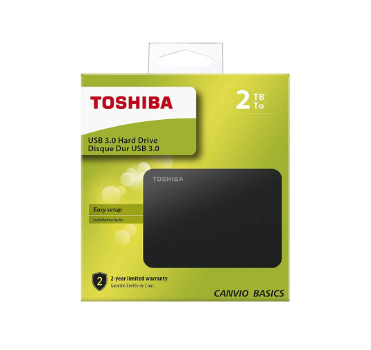 Disque Dur Externe TOSHIBA 2 TB  CANVIO BASICS  2,5" USB 3,0