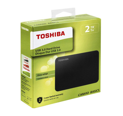 Disque Dur Externe TOSHIBA 2 TB  CANVIO BASICS  2,5" USB 3,0