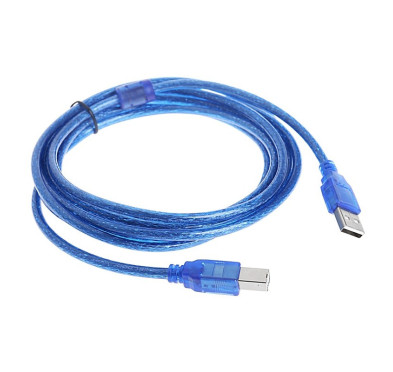 CABLE USB type AB (pour imprimante) 1,5m BLUE