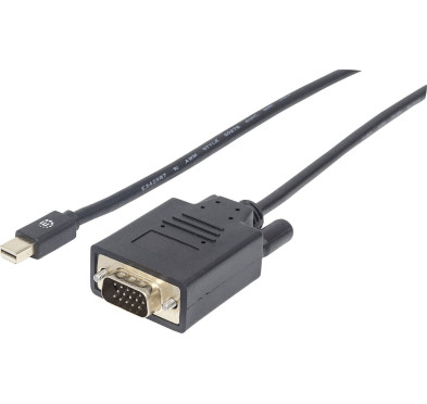 Câble Mini DisplayPort 1.2a mâle vers VGA mâle