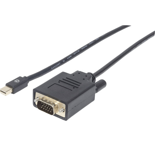 Câble Mini DisplayPort 1.2a mâle vers VGA mâle