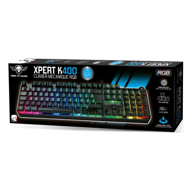 CLAVIER MECANIQUE SPIRIT OF GAMER XPERT K400 RGB