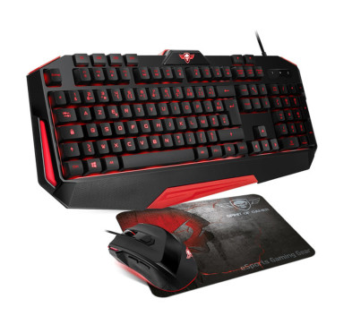 Pack Clavier Gamer Spirit of gamer + Souris + Tapis PMK3