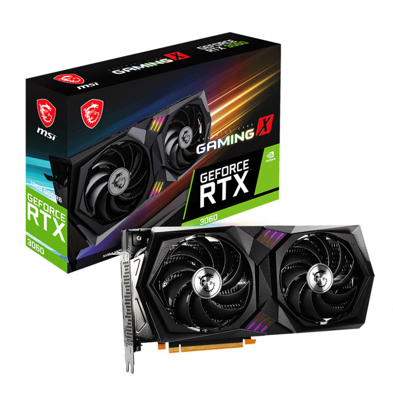 CARTE GRAPHIQUE MSI RTX3060 GAMING X 12G