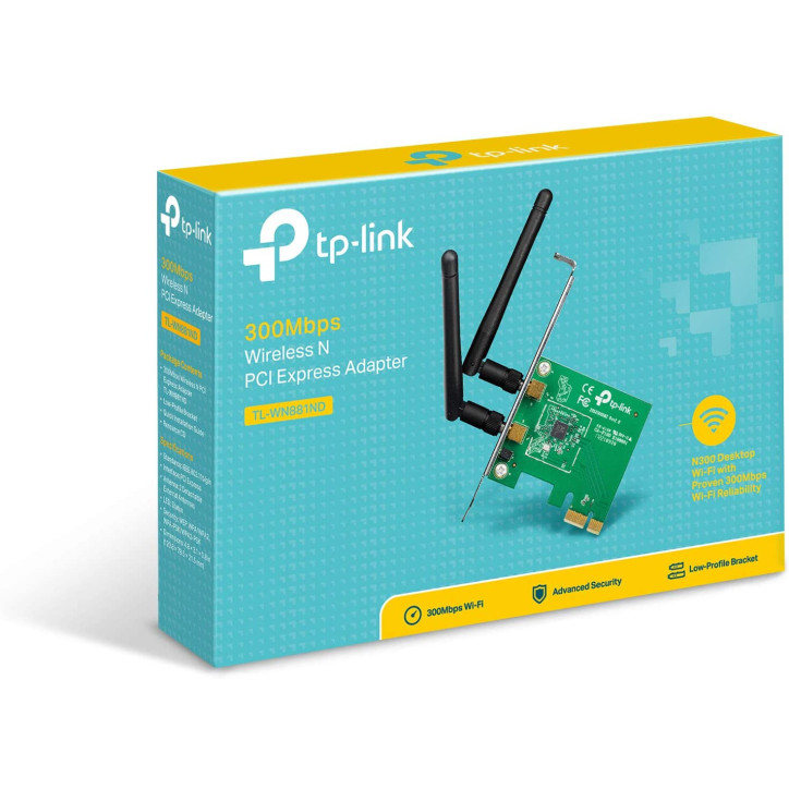 Adaptateur wifi TP-Link PCI Express N 300 Mbps