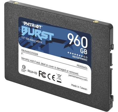 Disque SSD Patriot BURST SATA3 2.5" -960Go