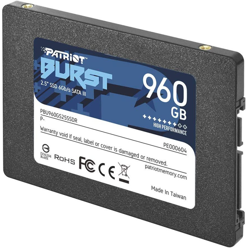 Disque SSD Patriot BURST SATA3 2.5" -960Go
