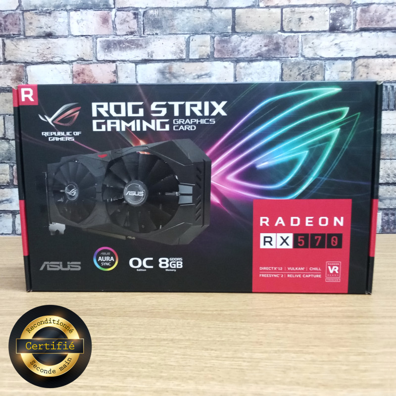 Carte graphique ROG STRIX GAMING RADEON RX570 - 8G - OC