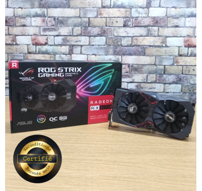 Carte graphique Reconditionné ROG STRIX GAMING RADEON RX570 - 8G - OC