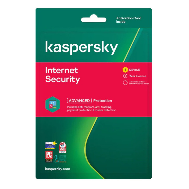 Antivirus Internet Security KASPERSKY - abonnement 1 an