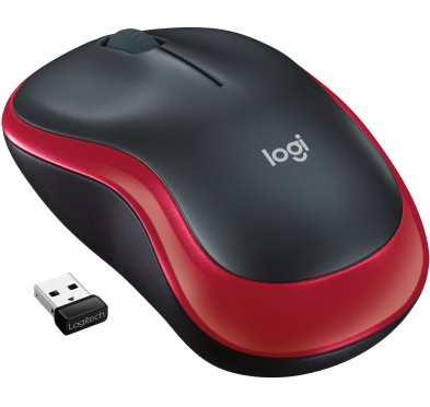 Souris Logitech Sans Fil M185 -Rouge